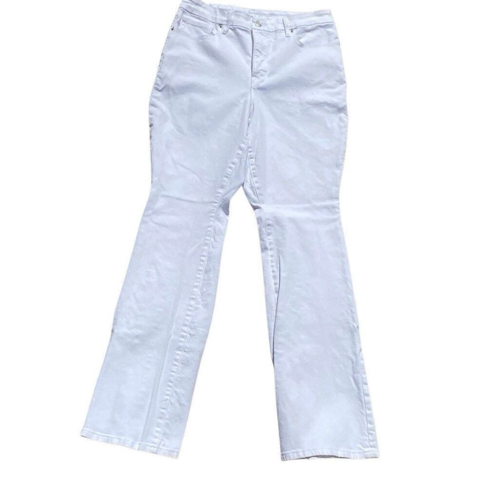 Good American Good Cowboy Jeans Women 15 36x33 White High Rise Bootcut Tall New